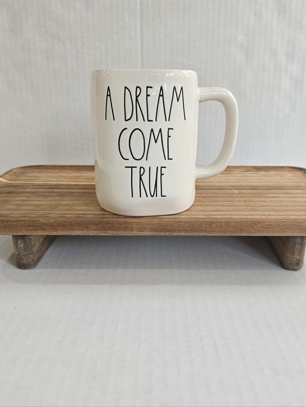 Rae Dunn Disney Mug Ceramic Dreams Come True Castle White Blue 18oz Drinkware